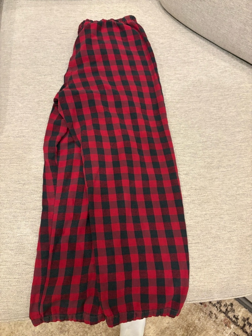 Joe Boxer Red and Black Plaid Cotton Lounge Pants